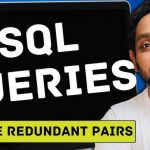 Ein Mann und Text zu SQL-Abfragen: Redundante Paare entfernen.